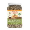 Pride Of India - Natural Three Color Quinoa - 100% Royal Bolivian Superior Grade Protein Rich Whole Grain, 1.5 Pound (24oz) Jar