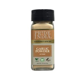 Pride of India – Garlic Fine Ground – Gourmet & Culinary Grade – Classic Seasoning to Pasta/Sauces/Dips/Bakes – Easy to Use – 3 Oz. Small Dual Sifter (size: 3 oz)